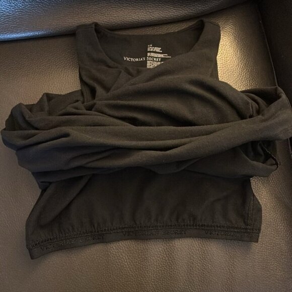 Victoria' Secret Black Sleeveless Bodycon Dress with Ruching at Sides Sz S - Picture 6 of 6